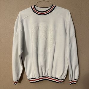 Vintage Acme Clothing Looney Tunes Long Sleeve Pullover Sweatshirt White Size XL